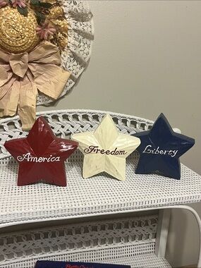 Hobby Lobby set of 3 wood America liberty freedom stars America's 250th